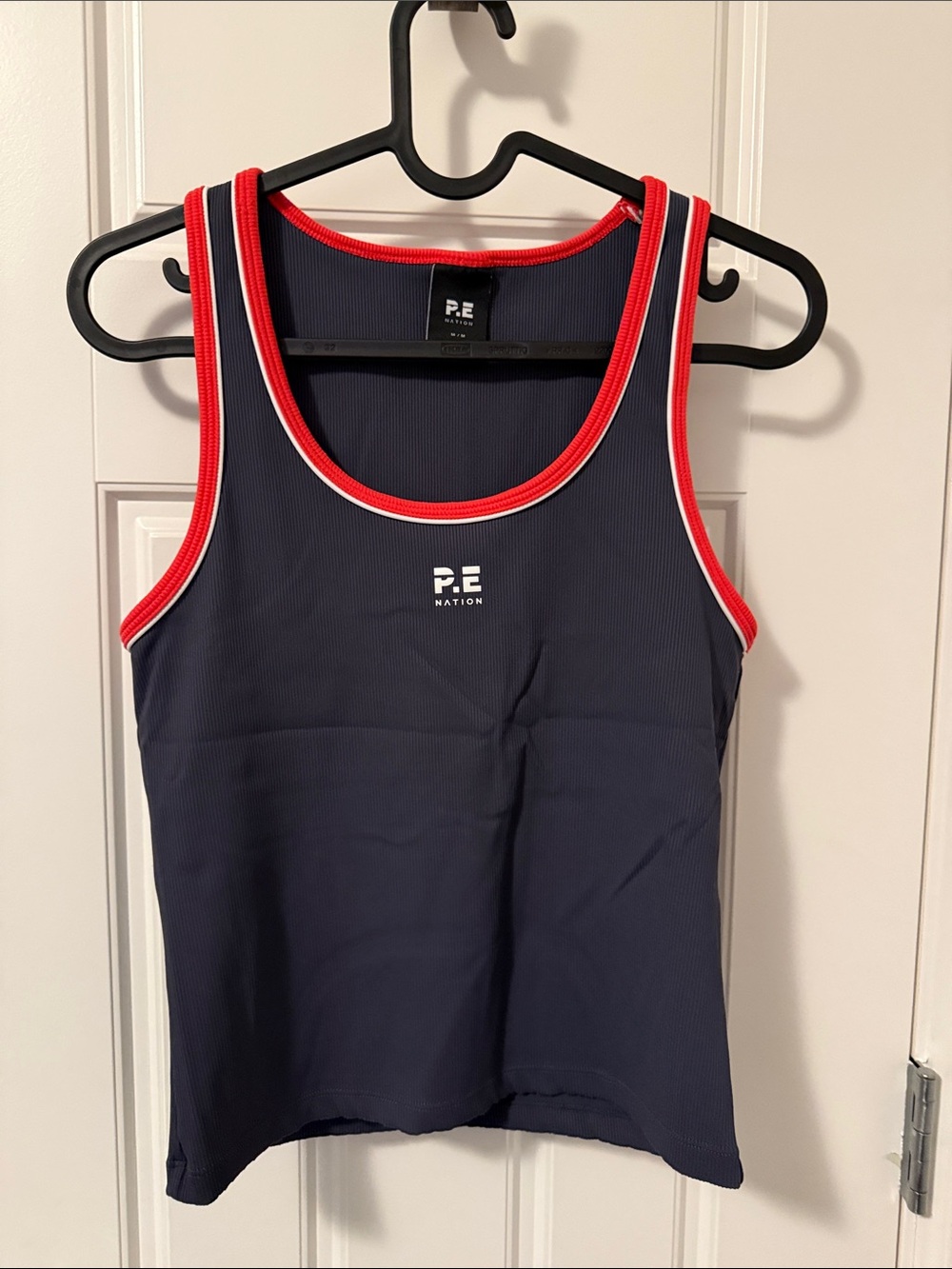 P.E Nation Navy Tank Top with Red & White Trim